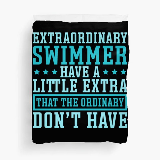 Swim Swimming Extraordinary Swimmer Have Little Duvet Covers
