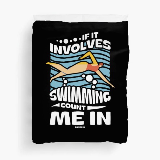 Swimming lifeguard swimming course outdoor pool gi Duvet Covers