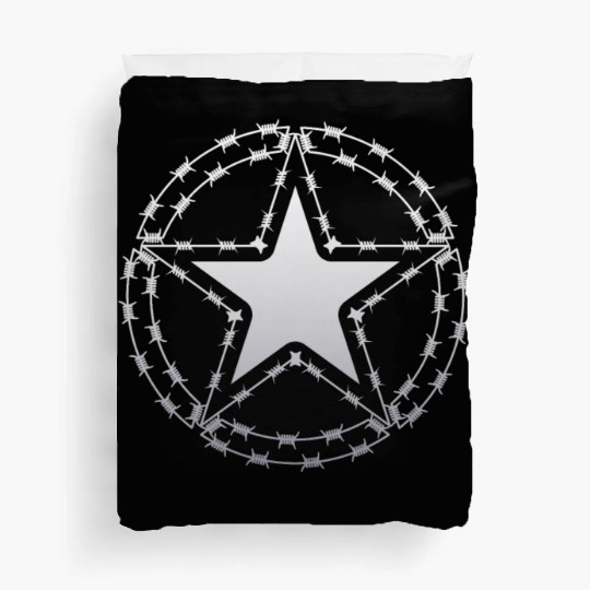 Barbed Wire US Army Star Duvet Covers