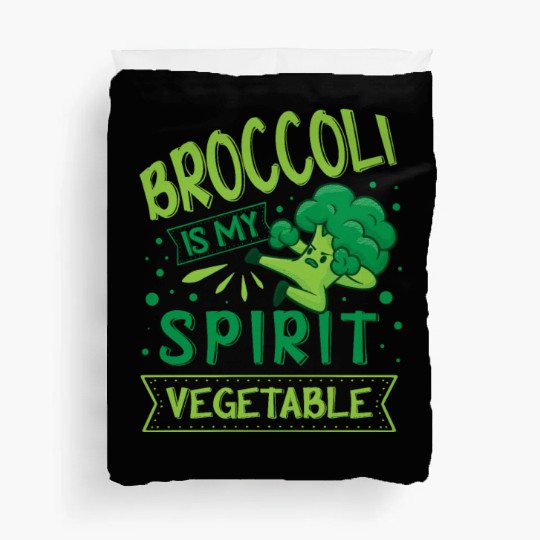 Broccoli Is My Spirit Vegetable Vegetarian Vegan Duvet Covers