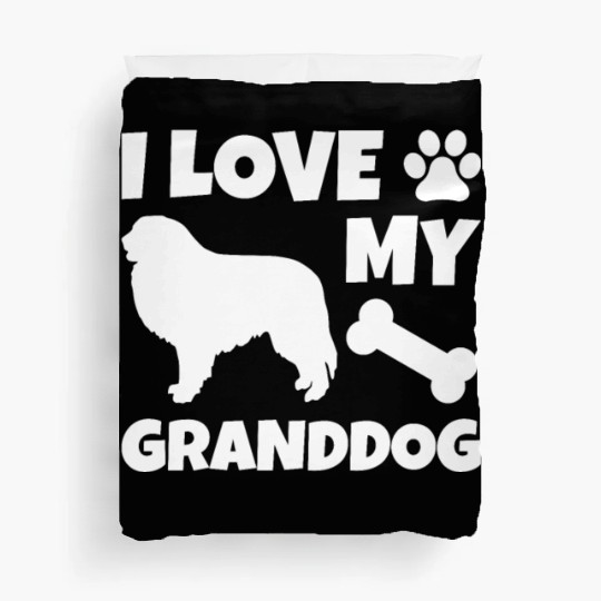 I Love My Granddog Great Pyrenees Duvet Covers