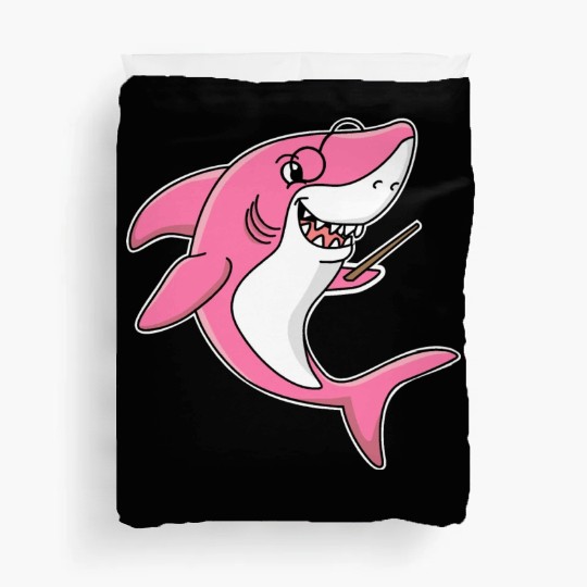 Teacher shark .. school student lessons enrollment Duvet Covers