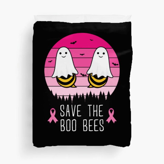 Save the Boo Bees Breast Cancer Awareness Duvet Covers