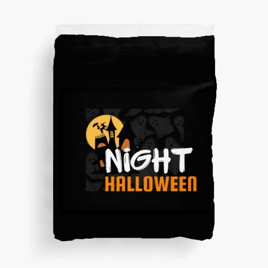 Halloween night story series Duvet Covers