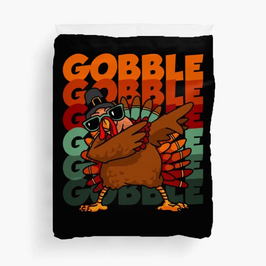 Dabbing Turkey Thanksgiving Gobble Gobble Yall Duvet Covers