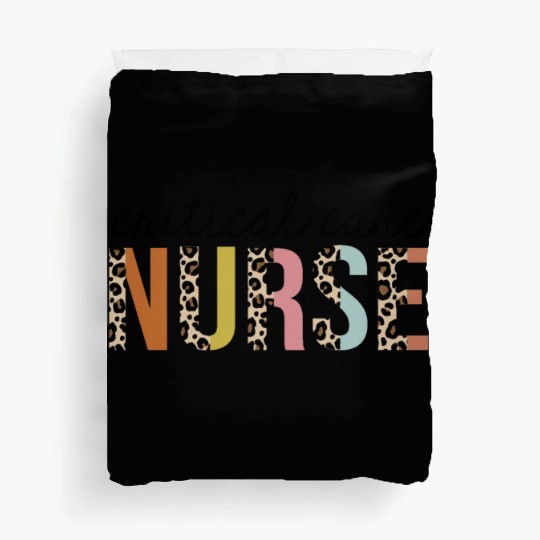 Critical-Care Nurse Leopard Print Registered RN Duvet Covers