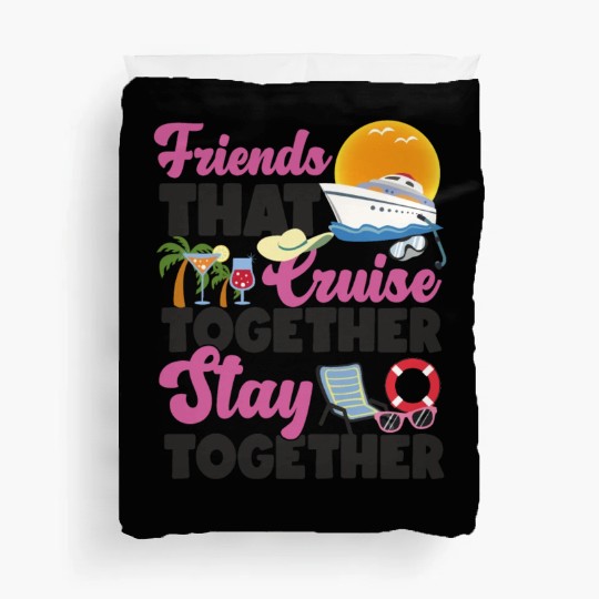 Cruise Ship Vacation Friends Duvet Covers