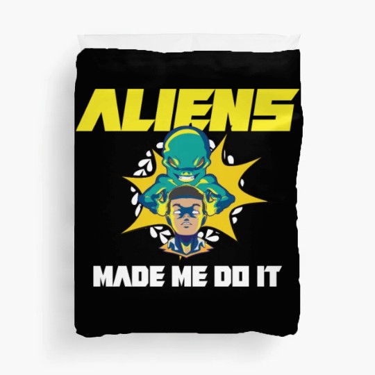 Alien Extraterrestrial Area 51 UFO Space Geek Gift Duvet Covers