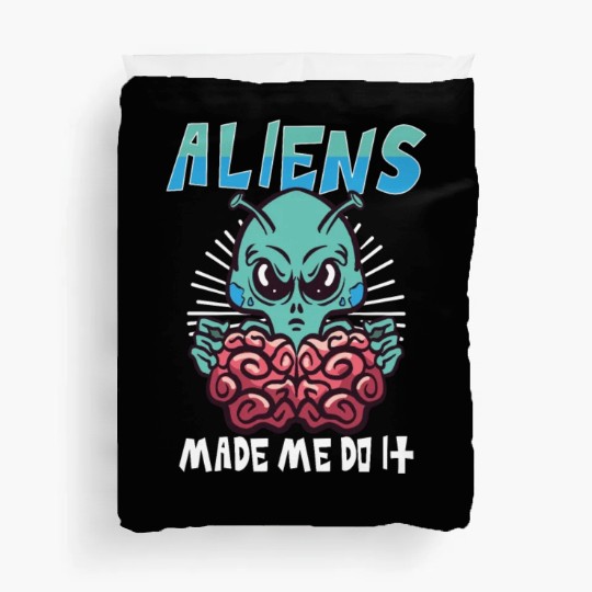 Alien Extraterrestrial Area 51 UFO Space Geek Gift Duvet Covers