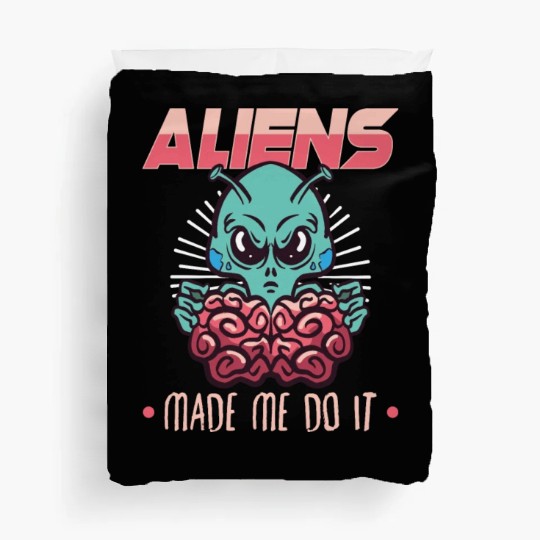Alien Extraterrestrial Area 51 UFO Space Geek Gift Duvet Covers