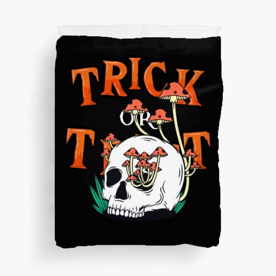 Trick or Treat People With Kindness Skeleton Hallo Duvet Covers