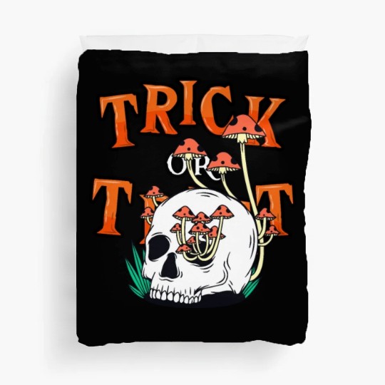Trick or Treat People With Kindness Skeleton Hallo Duvet Covers