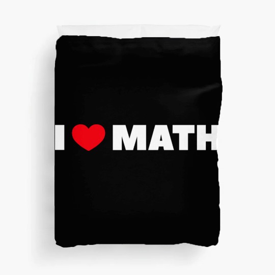 I Love Math Duvet Covers