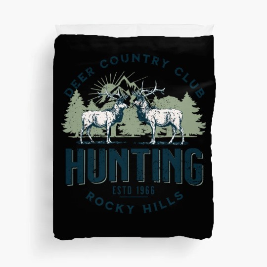 Deer country club Duvet Covers