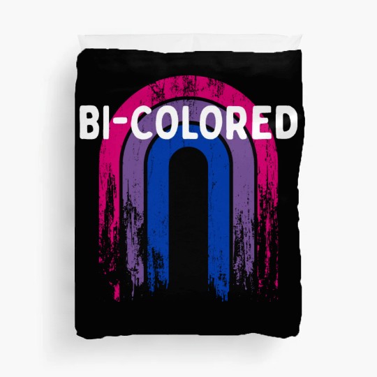 Bi-Colored Bisexual LGBTQ Bi Pride LGBT Sayings Duvet Covers
