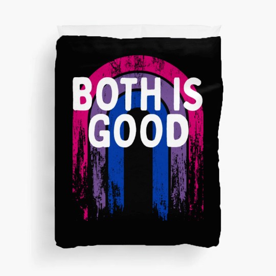 Both is Good Bisexual LGBTQ Bi Pride Positivity Duvet Covers