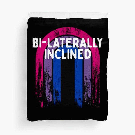 Bi-Laterally Inclined Bisexual LGBTQ Bi Pride Duvet Covers
