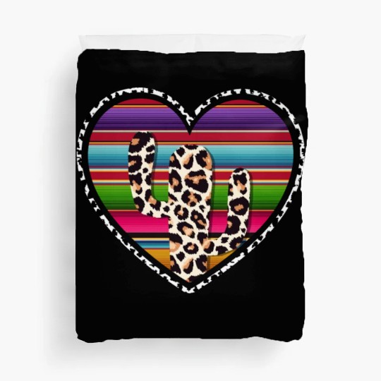 Western Cow Cactus Duvet Covers