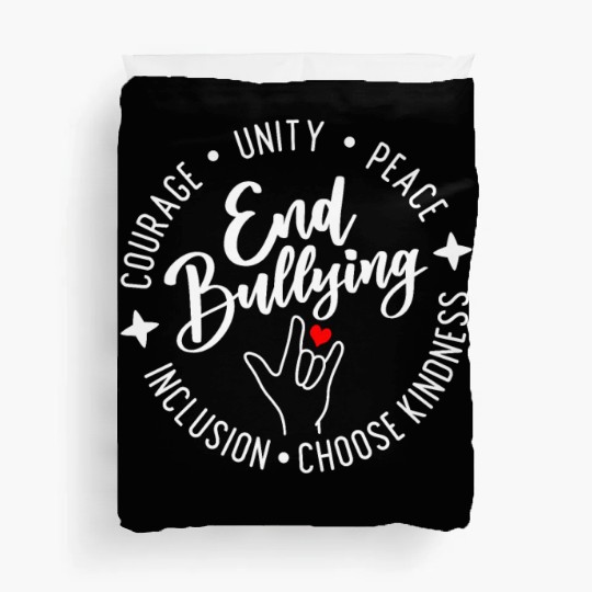 End Bullying. Choose Kindness. Unity. Peace. Duvet Covers