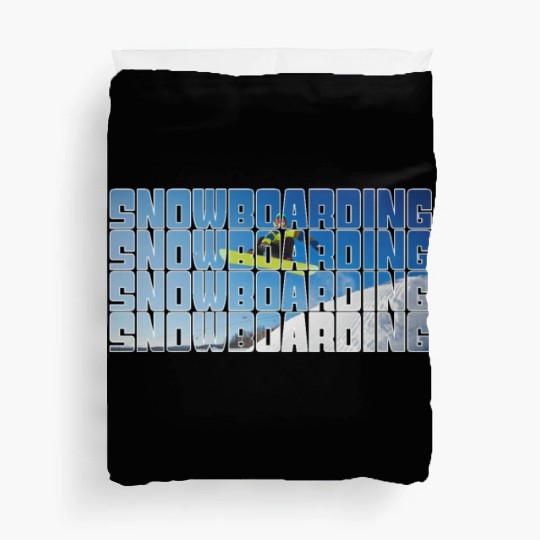snowboarding Duvet Covers
