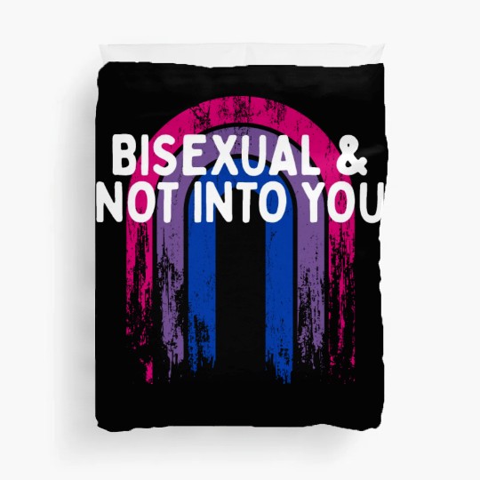 Bisexual & Not into You Bi Single Bi Pride Duvet Covers