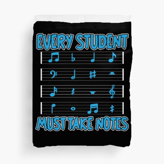 Music Teacher music nout Duvet Covers