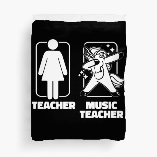 Music Teacher Unicorn Duvet Covers