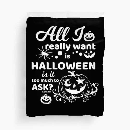 Jack o Lantern Halloween Pumpkin face Duvet Covers