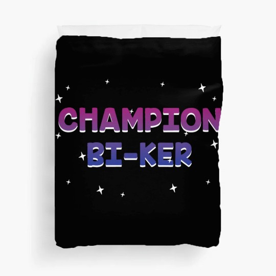 Champion Biker Bisexual LGBTQ Bi Pride LGBT Duvet Covers
