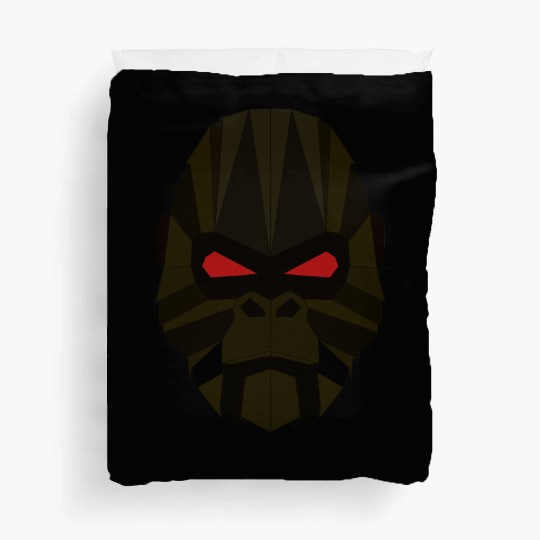 Evil gorilla geometrical Duvet Covers