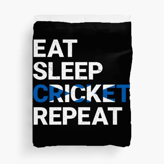 Eat Sleep Cricket Repeat Scotland Flag Sports Gift Duvet Covers