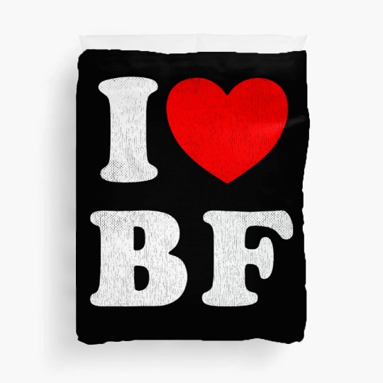 I Love BF I Love my Boyfriend Duvet Covers