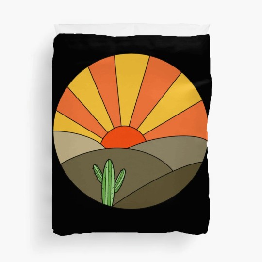 Sunrise desert Duvet Covers