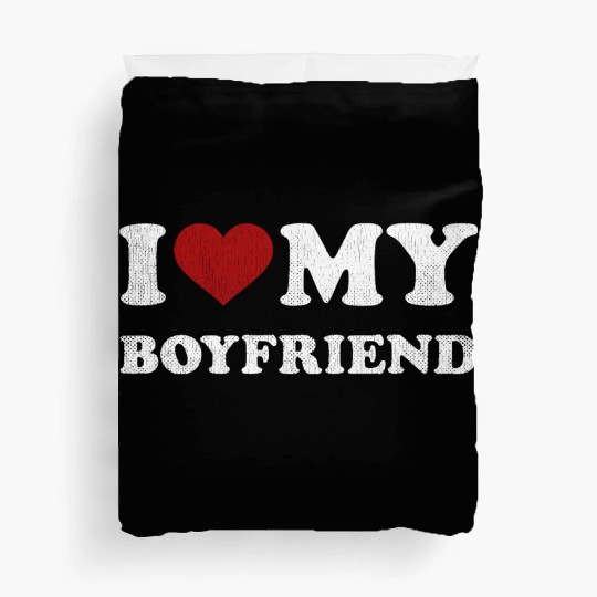 I Love BF I Love my Boyfriend Duvet Covers