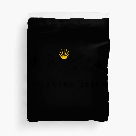 Camino de Santiago 2021 sun mountains shell Duvet Covers