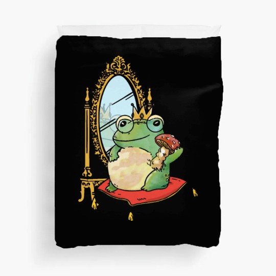 Classy Royalty Prince Toad Frog Amphibian Duvet Covers