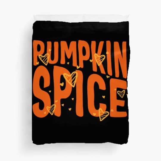 Halloween Theme Cute Pumpkin Spice Coffee Lover Duvet Covers