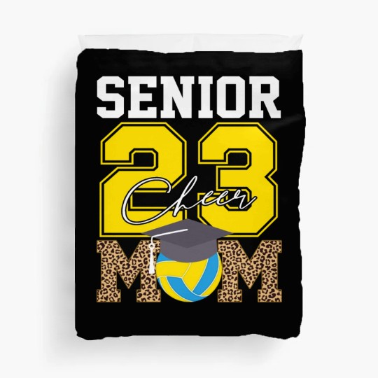 Cheer Mom Senior Class Of 2023 Volleyball Fan Gift Duvet Covers