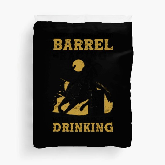 Barrel Racing Drink Beer Rodeo Equestrian Horse Duvet Covers