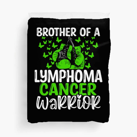 Lymphoma Cancer Awareness Brother Twins Sibling Duvet Covers
