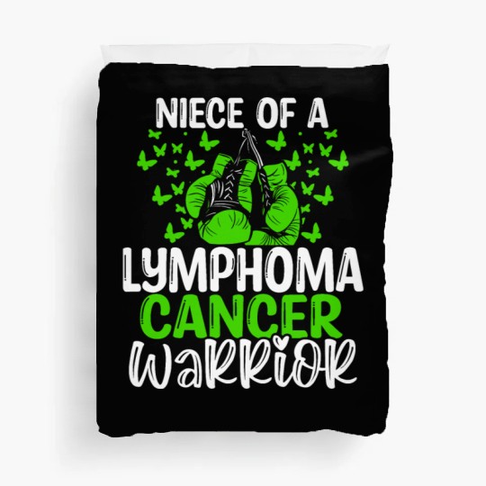Lymphoma Cancer Awareness Niece Aunt Uncle Duvet Covers