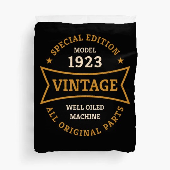 Born 1923 Vintage 100 Year Old 100th Birthday Gift Duvet Covers
