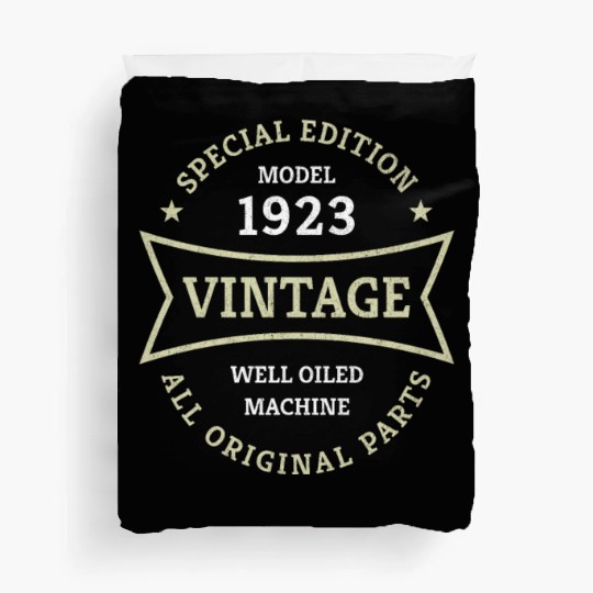 Born 1923 Vintage 100 Year Old 100th Birthday Gift Duvet Covers