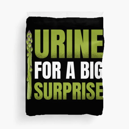Urine For A Big Surprise Vegetable Vegan Asparagus Duvet Covers