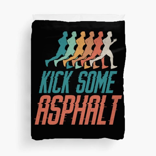 Running Runner Half Marathon Duvet Covers