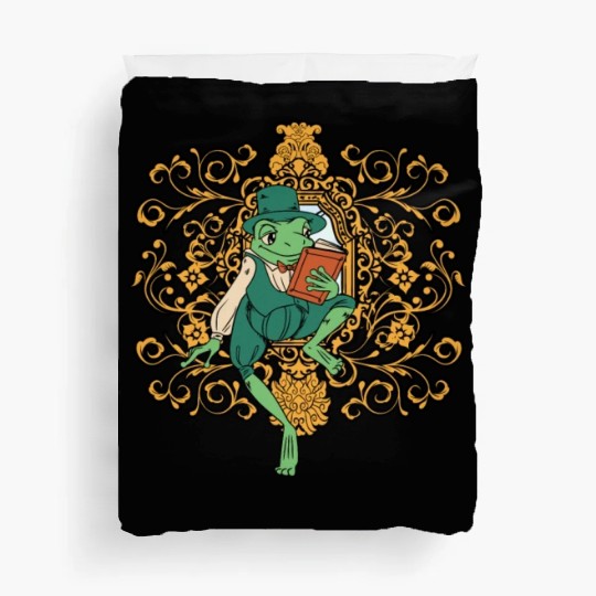 Classy Royalty Prince Toad Frog Amphibian Duvet Covers