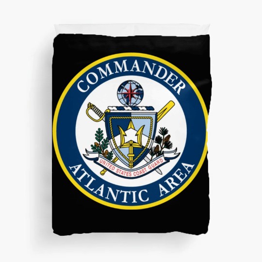COMMANDER ATLANTIC AREA (U.S. Coast Guard) Duvet Covers