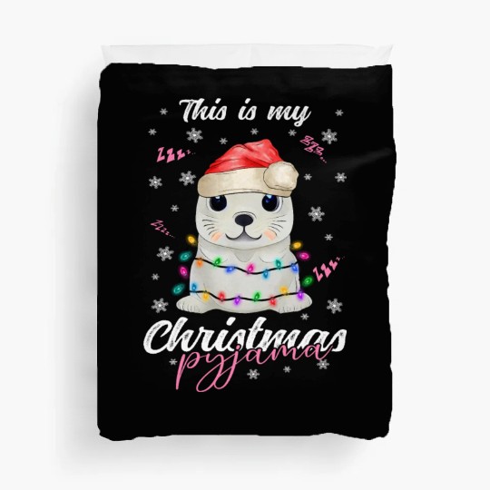 Winter Christmas Pyjama Seal Duvet Covers
