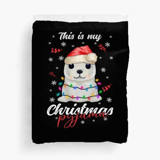Winter Christmas Pyjama Seal Duvet Covers