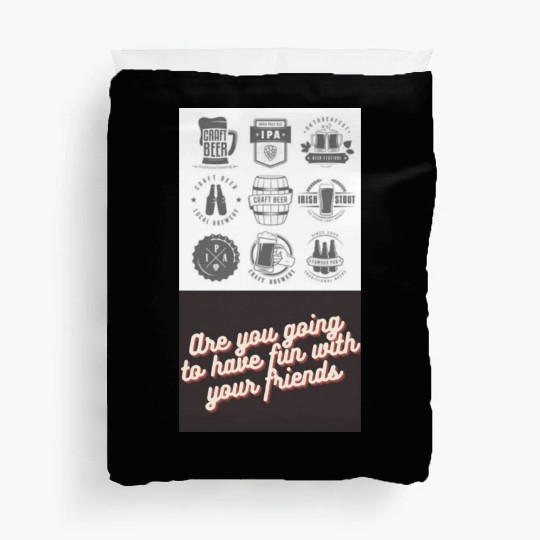 chill Rum with your friends Duvet Covers